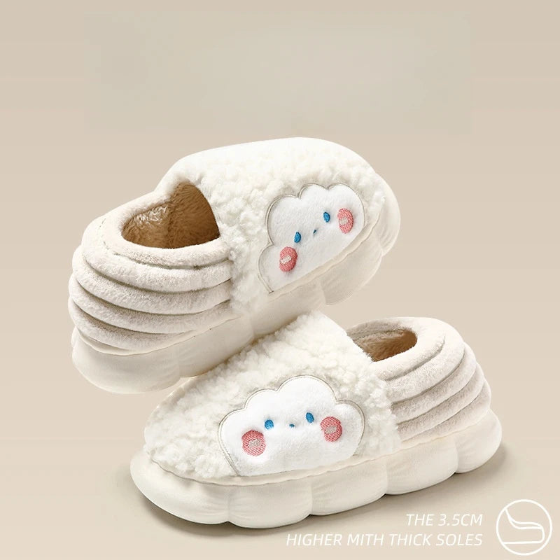 Stay Cozy and Stylish with Our New Fuzzy Winter Warm Cotton Slippers for Women