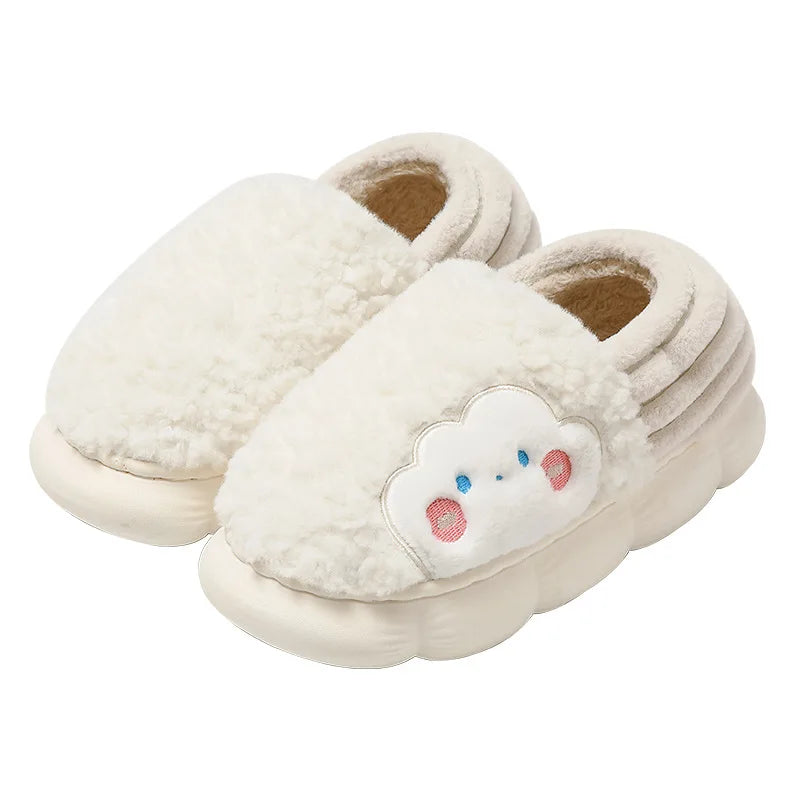 Stay Cozy and Stylish with Our New Fuzzy Winter Warm Cotton Slippers for Women