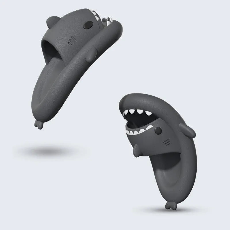 New Cartoon Shark Slides for Women & Men - Funny Anti-skid Flip Flops for Indoor & Outdoor Wea