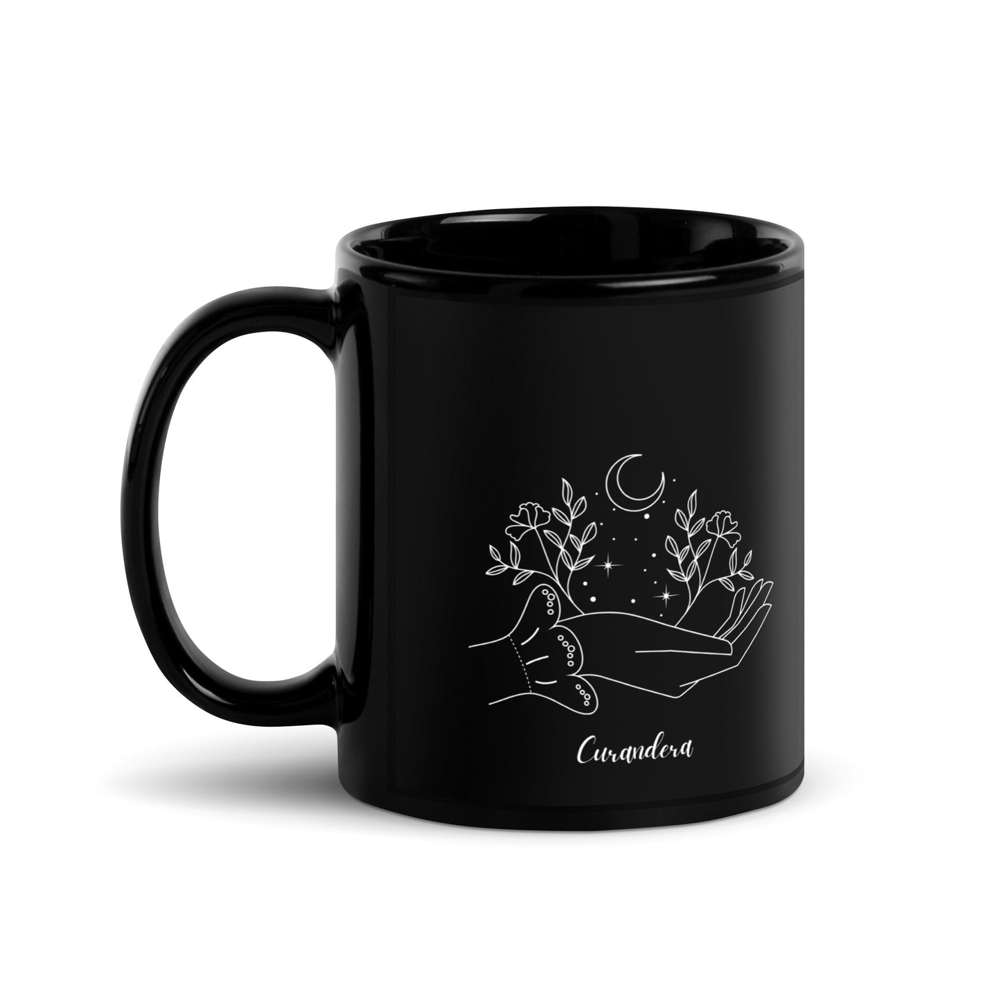 Curandera Black Glossy Mug Latina