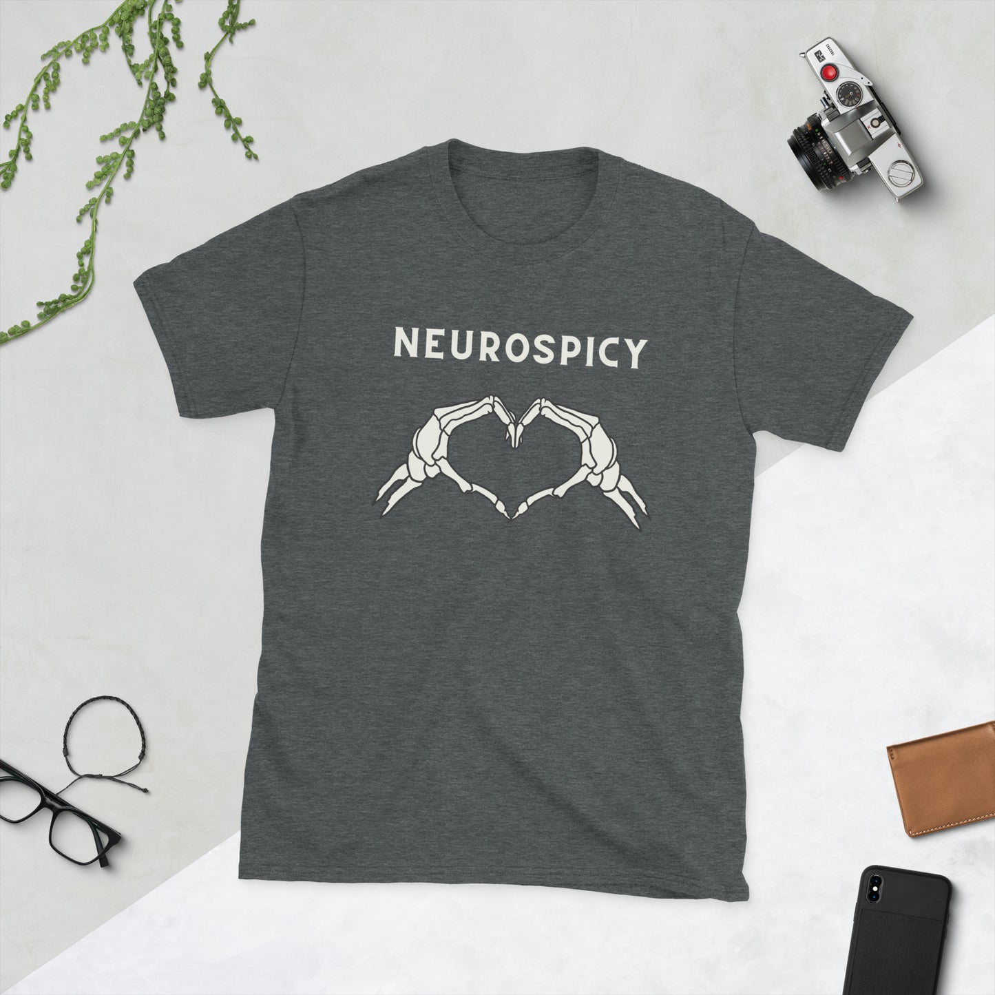 Neurospicy Cotton T-Shirt - Celebrating Neurodiversity in Comfort and Style - Short-Sleeve Unisex T-Shirt - Autism - ADHD -Dyslexia
