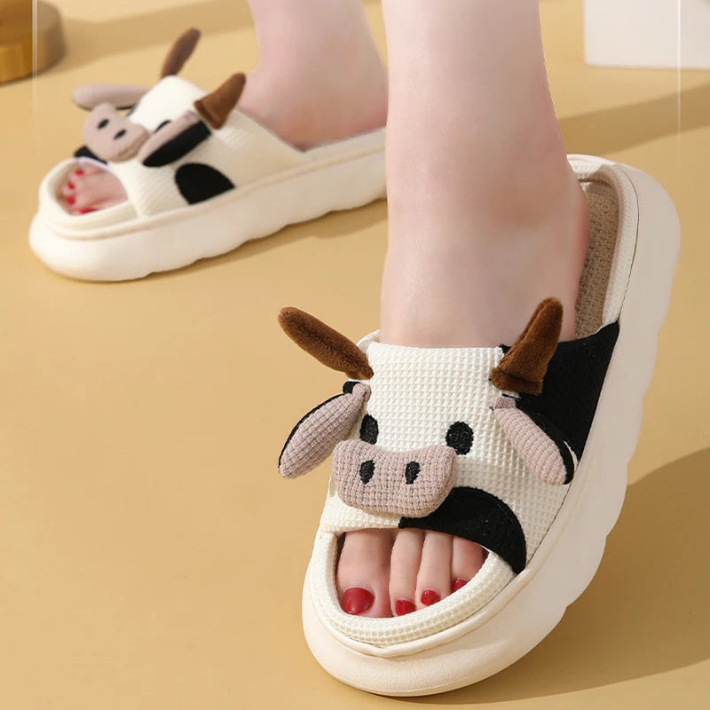 Cozy Cow Slippers Unisex flip flops