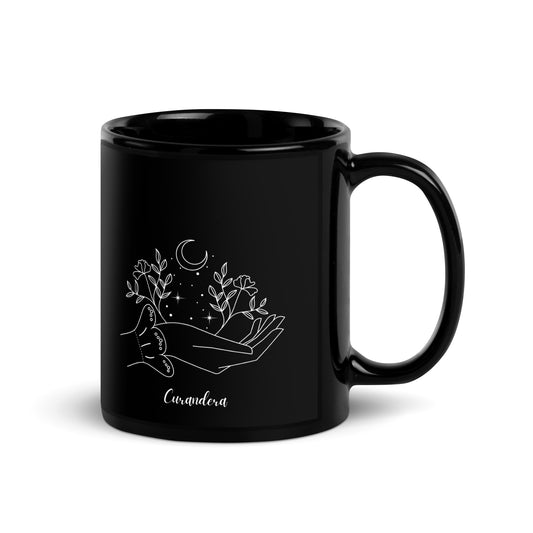 Curandera Black Glossy Mug Latina