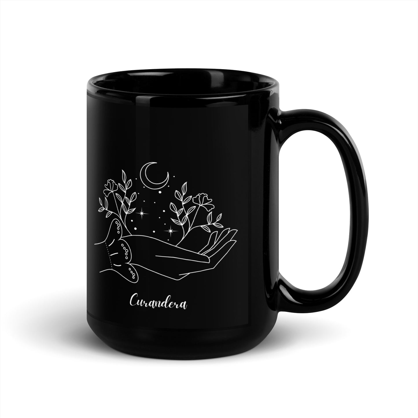 Curandera Black Glossy Mug Latina