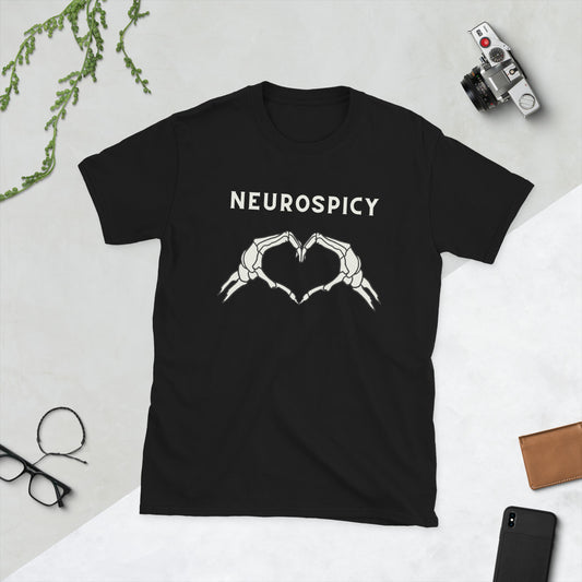 Neurospicy Cotton T-Shirt - Celebrating Neurodiversity in Comfort and Style - Short-Sleeve Unisex T-Shirt - Autism - ADHD -Dyslexia