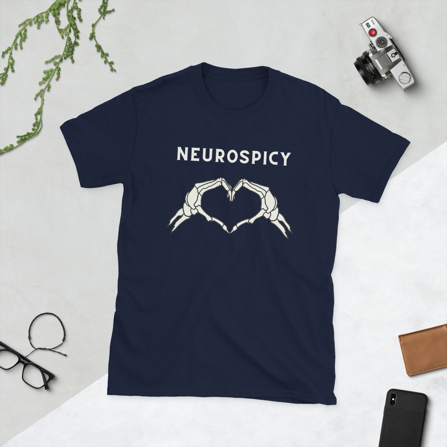 Neurospicy Cotton T-Shirt - Celebrating Neurodiversity in Comfort and Style - Short-Sleeve Unisex T-Shirt - Autism - ADHD -Dyslexia