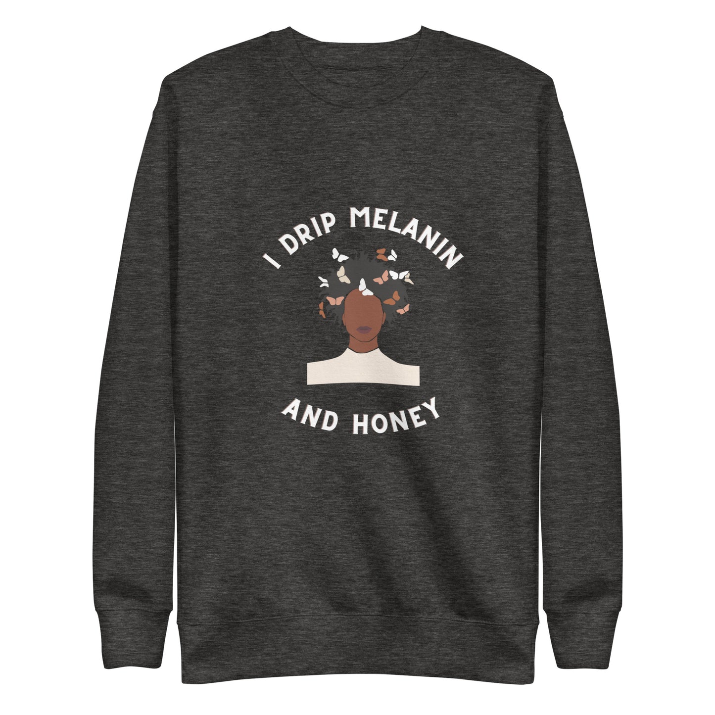 Melanin & Honey Black Pride Hoodie - Soft Fleece, 100% Cotton Face,  - "Unisex Premium Sweatshirt