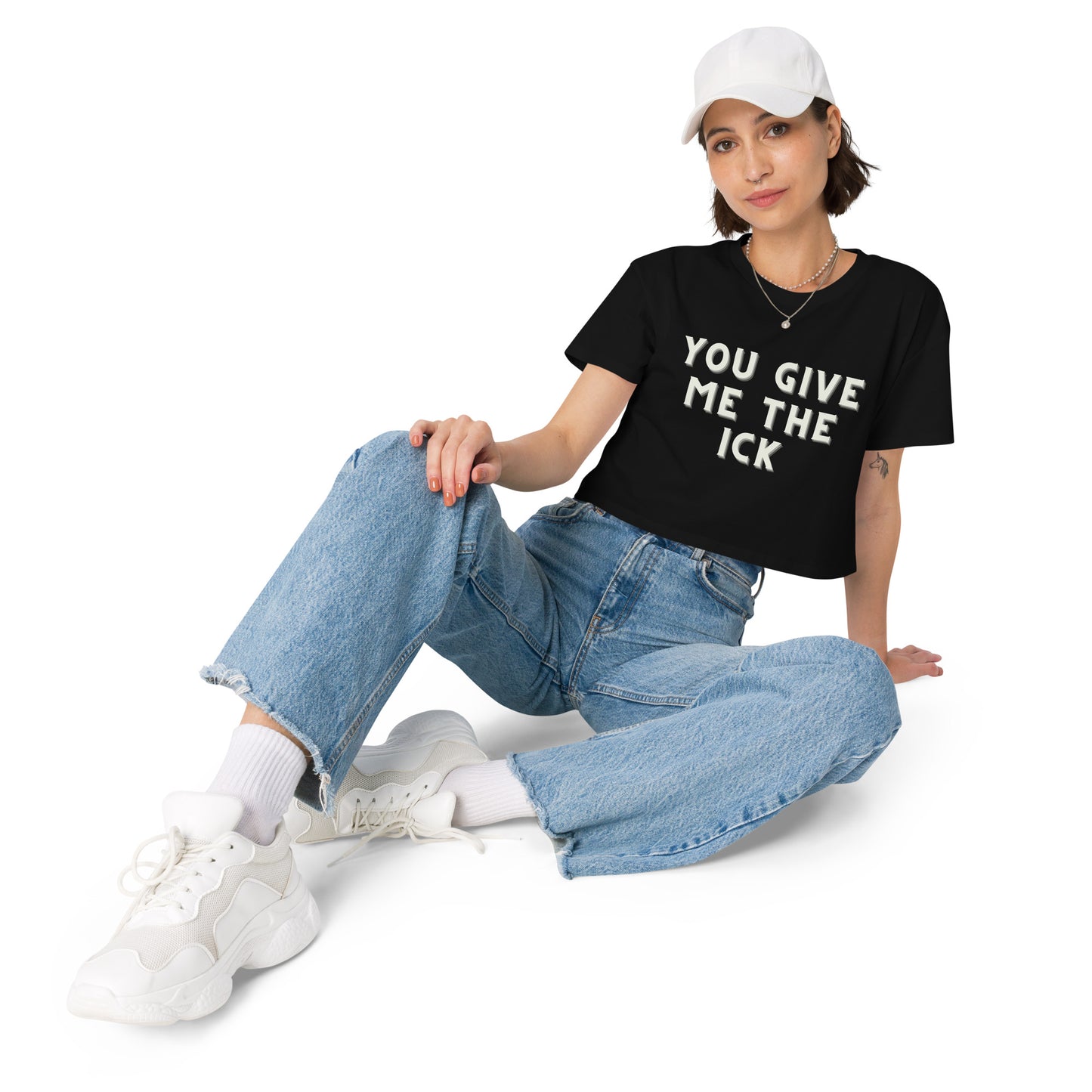 'You Give Me The Ick' Crop Top - Soft Cotton Casual crop top